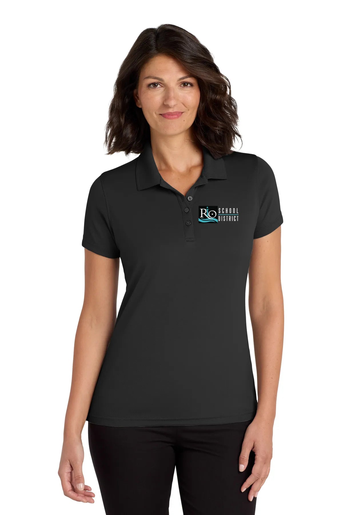 Port Authority® Women's Dry Zone® UV Micro-Mesh Polo. LK110